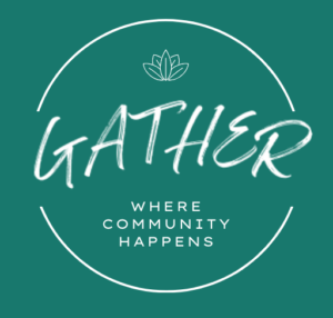 Gather: Where Community Happens (logo)